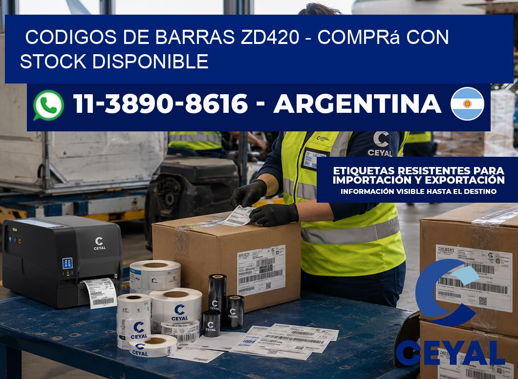codigos de barras zd420 - Comprá con stock disponible
