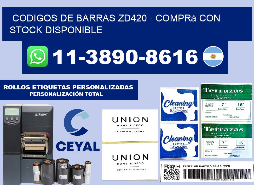 codigos de barras zd420 - Comprá con stock disponible