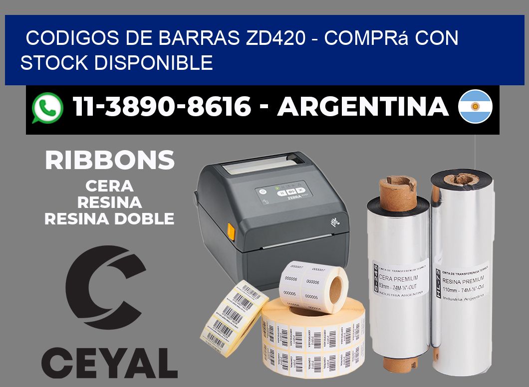 codigos de barras zd420 - Comprá con stock disponible