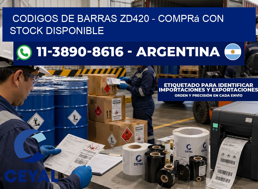 codigos de barras zd420 – Comprá con stock disponible