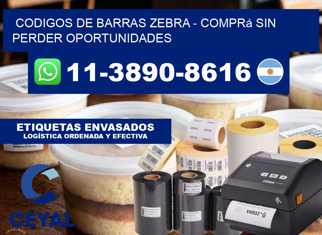 codigos de barras zebra - Comprá sin perder oportunidades