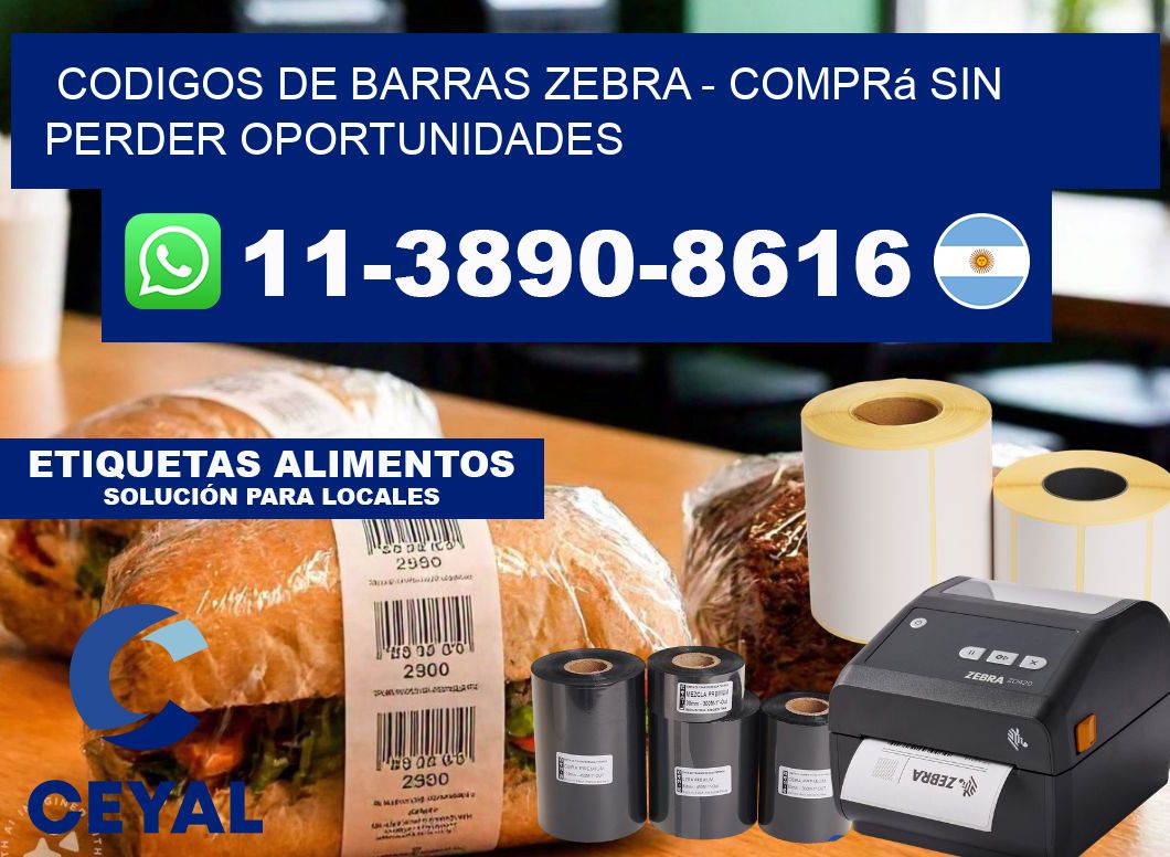 codigos de barras zebra - Comprá sin perder oportunidades