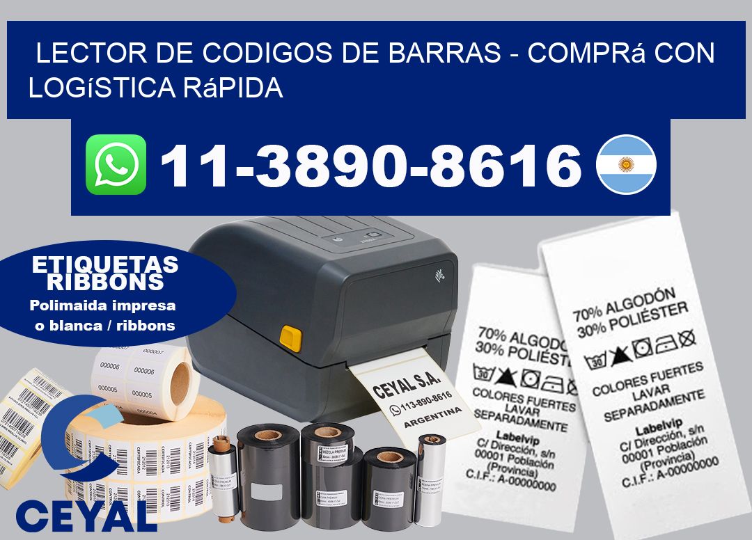 lector de codigos de barras - Comprá con logística rápida