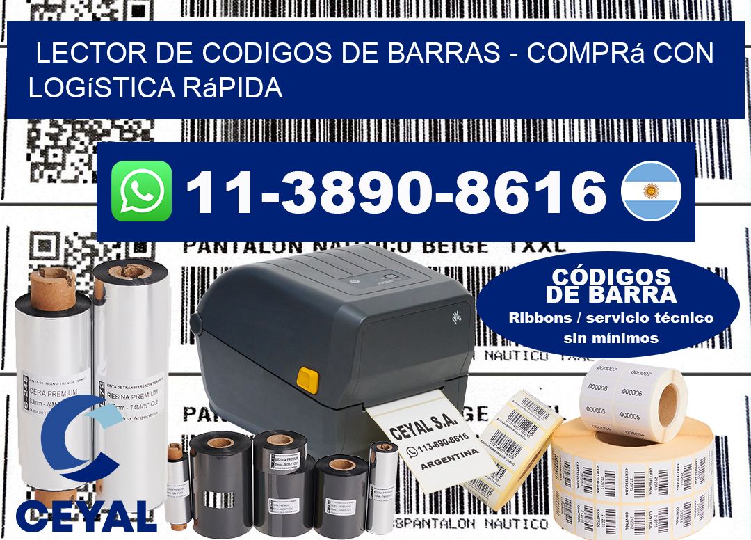 lector de codigos de barras - Comprá con logística rápida