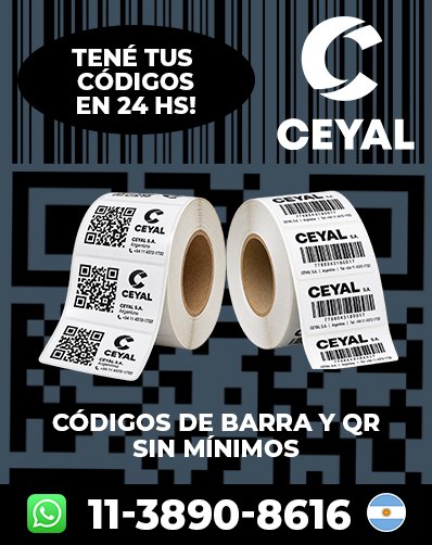 Códigos de barras Impresos - Actuá rápido y comprá