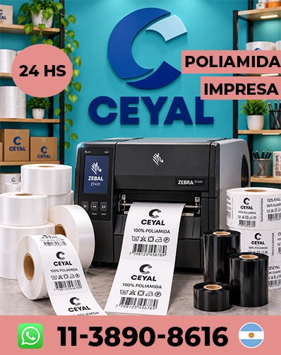 Etiquetas adhesivas para identificación textil TSC