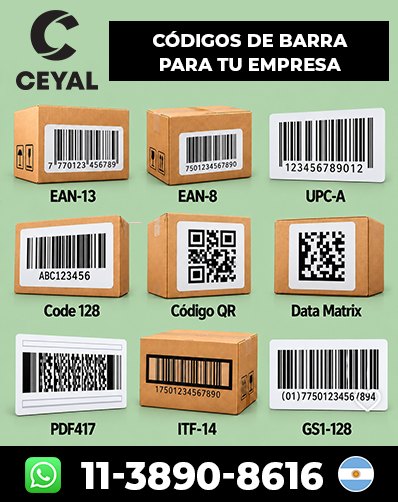 etiquetas para códigos ean13 Arg