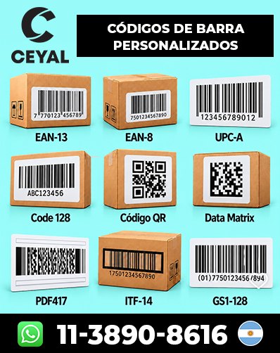 etiquetas para códigos ean13 Arg